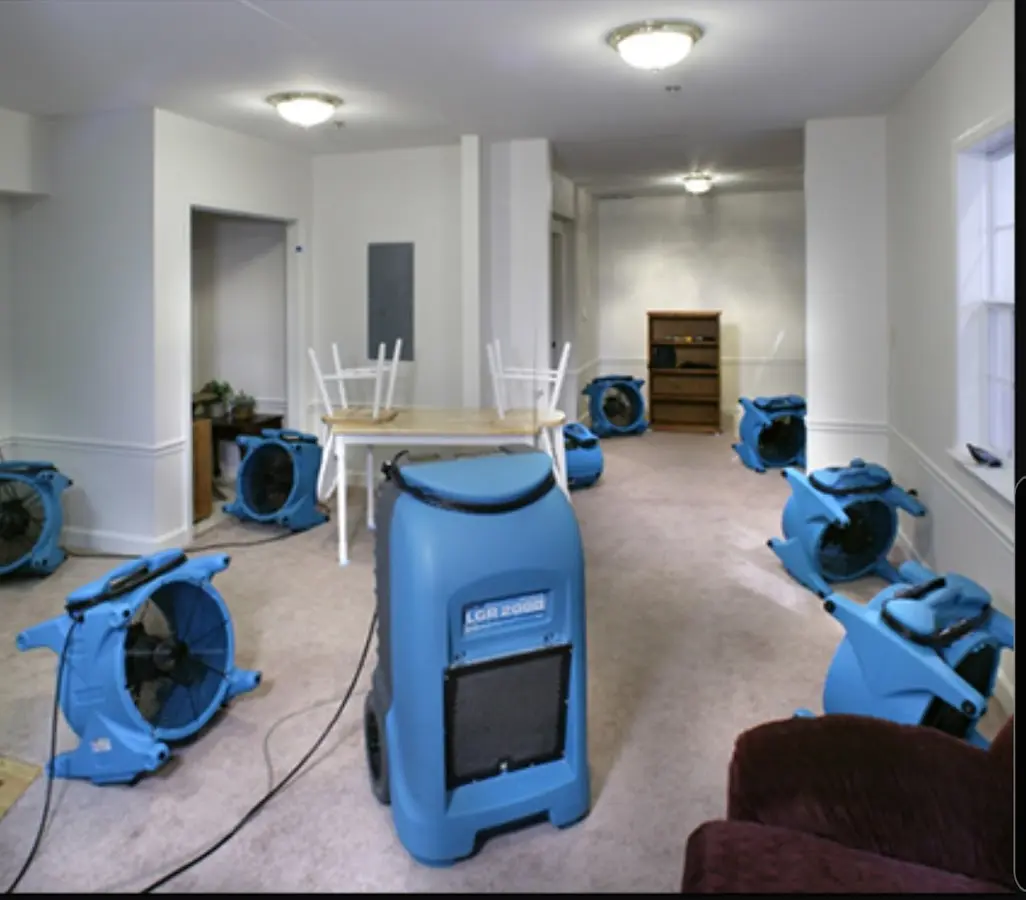Air movers and dehumidifier setup for Water Extraction & Removal in Hialeah Gardens